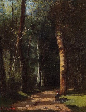  bosque Pintura - en el bosque paisaje de Camille Pissarro